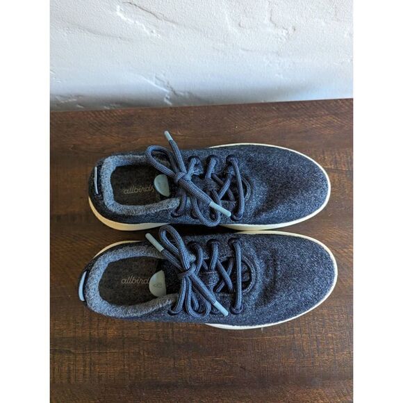 Allbirds Women's Wool Runner Mizzles Navy Blue Sneaker Shoes - Size 9 - Picture 6 of 9